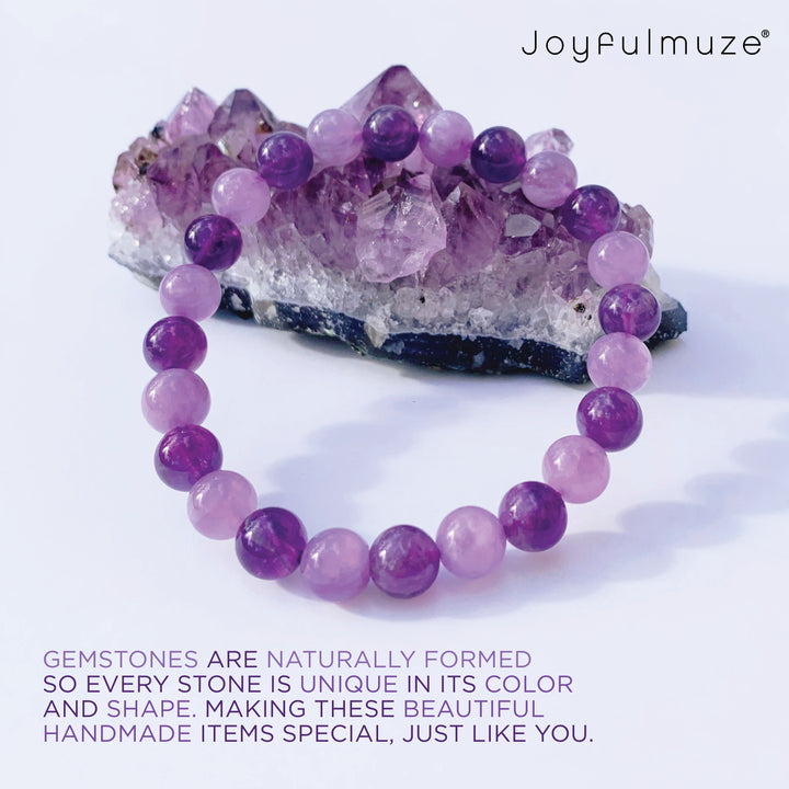 Pink and Purple Amethyst Bracelet