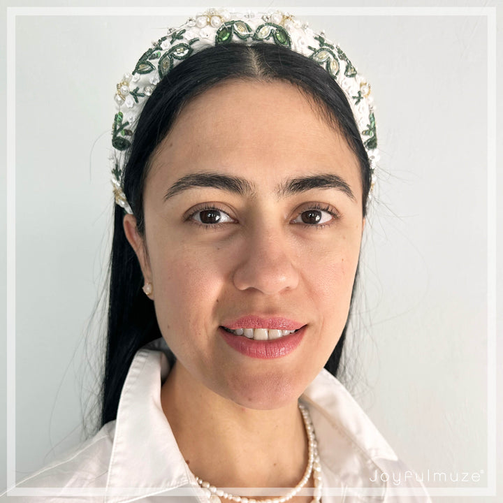 White Floral Headband