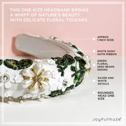 White Floral Headband