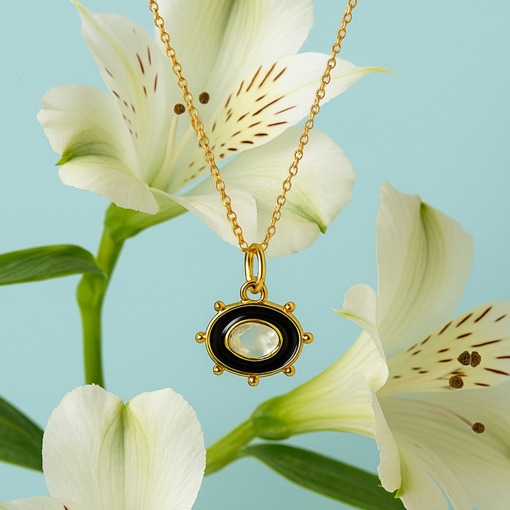 Moonstone Sun Necklace