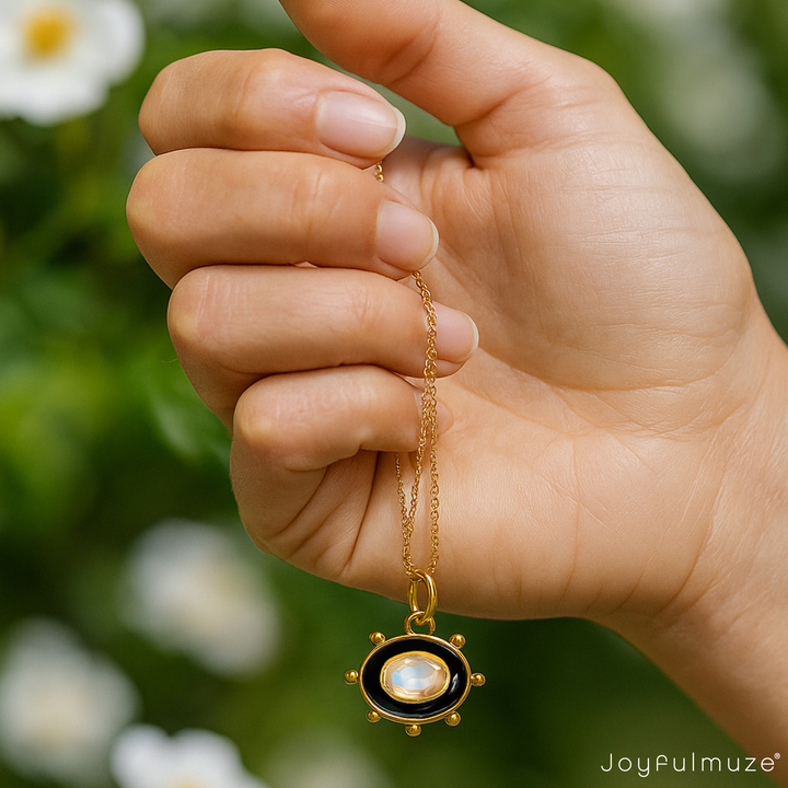 Moonstone Sun Necklace