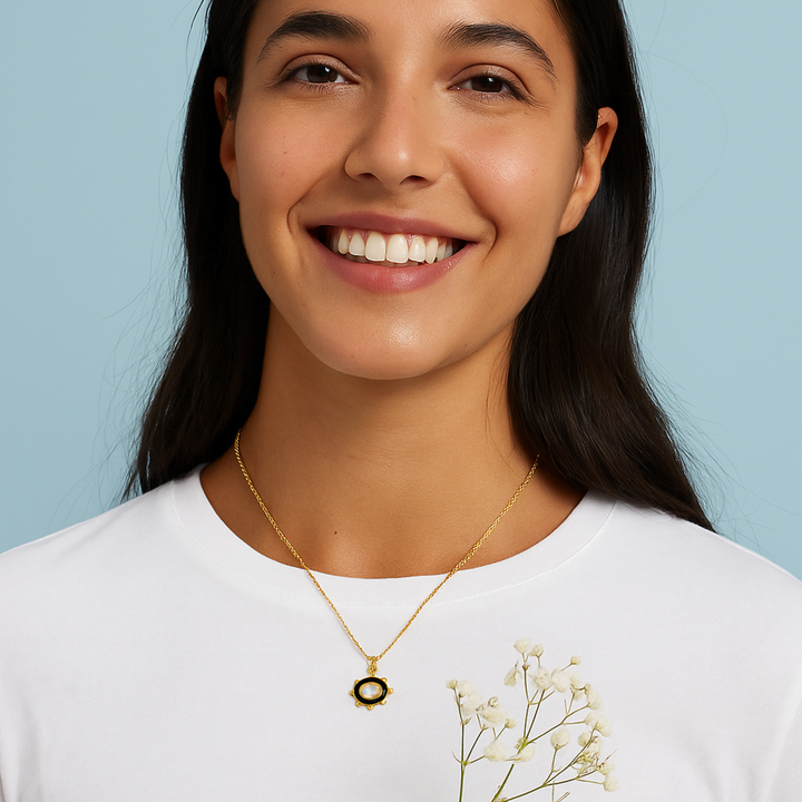 Moonstone Sun Necklace