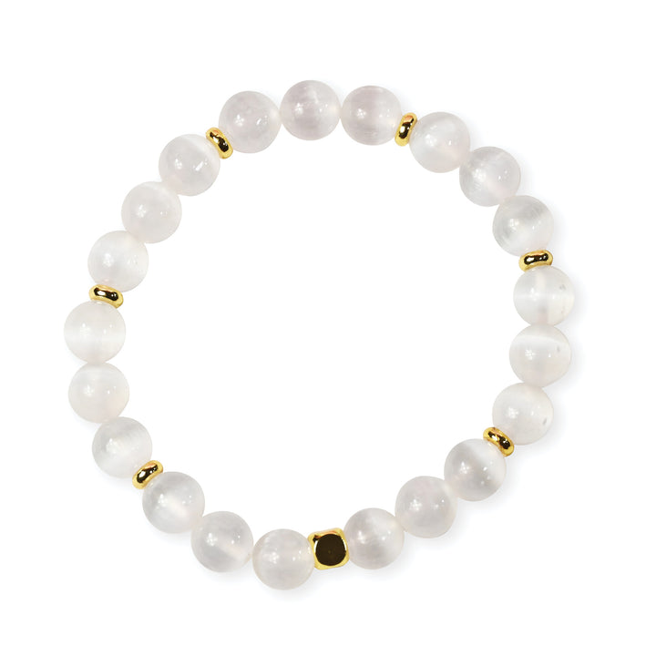 Selenite Gold Bracelet