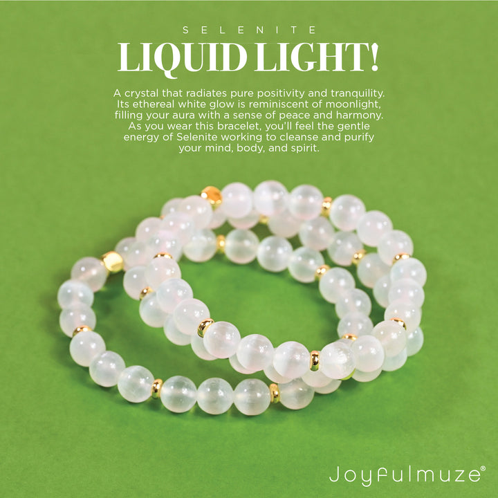 Selenite Gold Bracelet