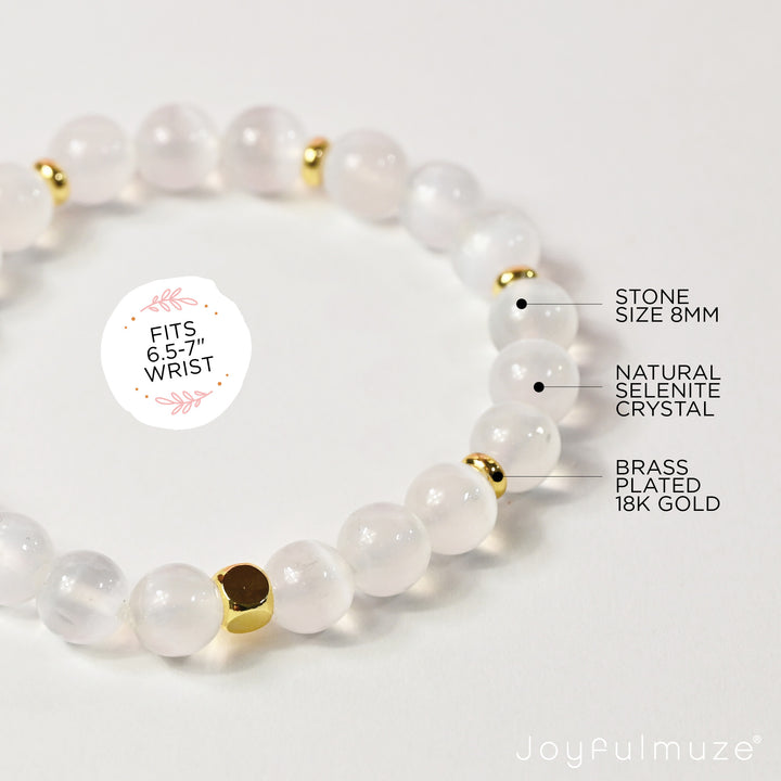 Selenite Gold Bracelet