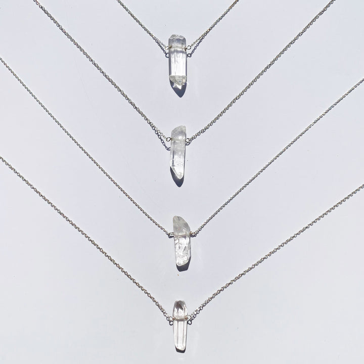 Clear Quartz Crystal Necklace