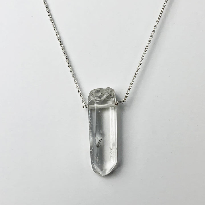 Clear Quartz Crystal Necklace