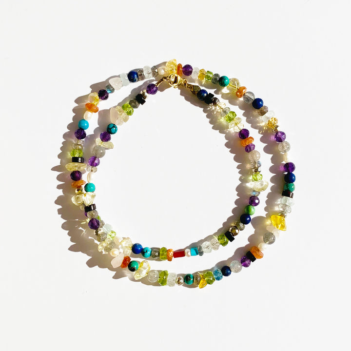 multi gemstone necklace