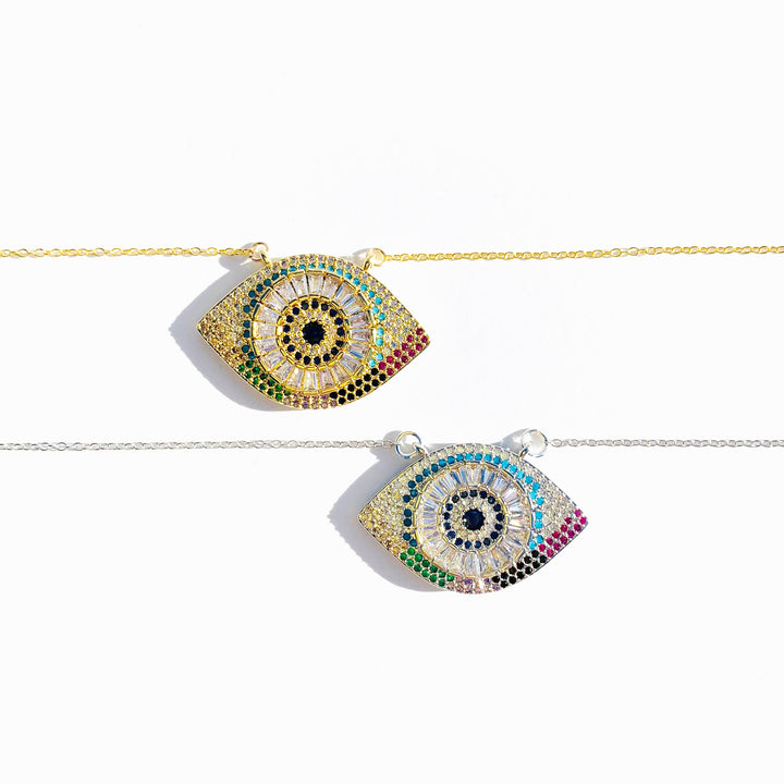 Gold Evil Eye Necklace