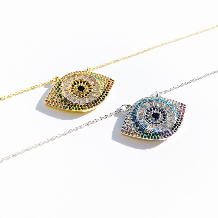 Gold Evil Eye Necklace