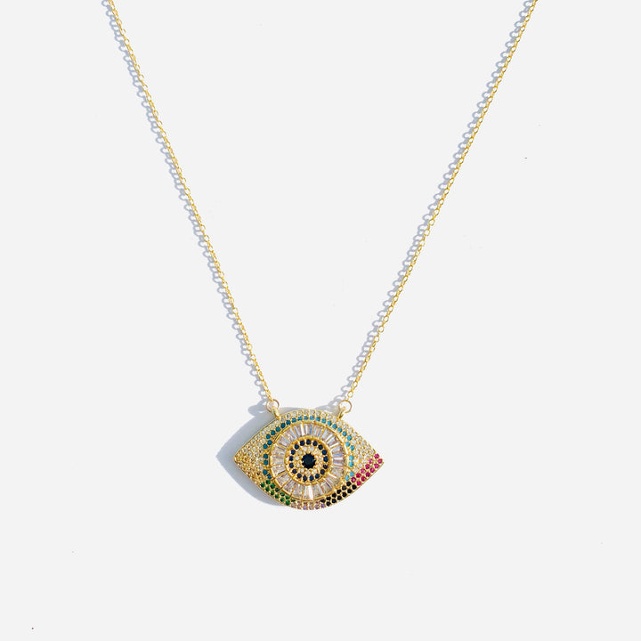 Gold Evil Eye Necklace