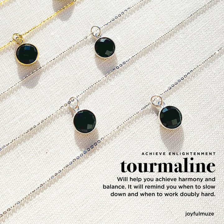 Black Tourmaline Silver