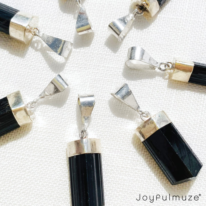 Black Tourmaline Crystal Pendant
