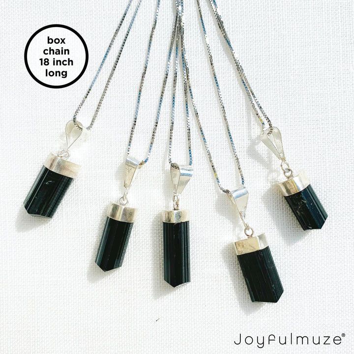 Black Tourmaline Crystal Pendant