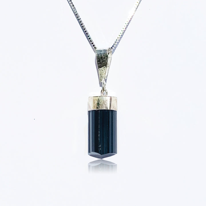 Black Tourmaline Crystal Pendant