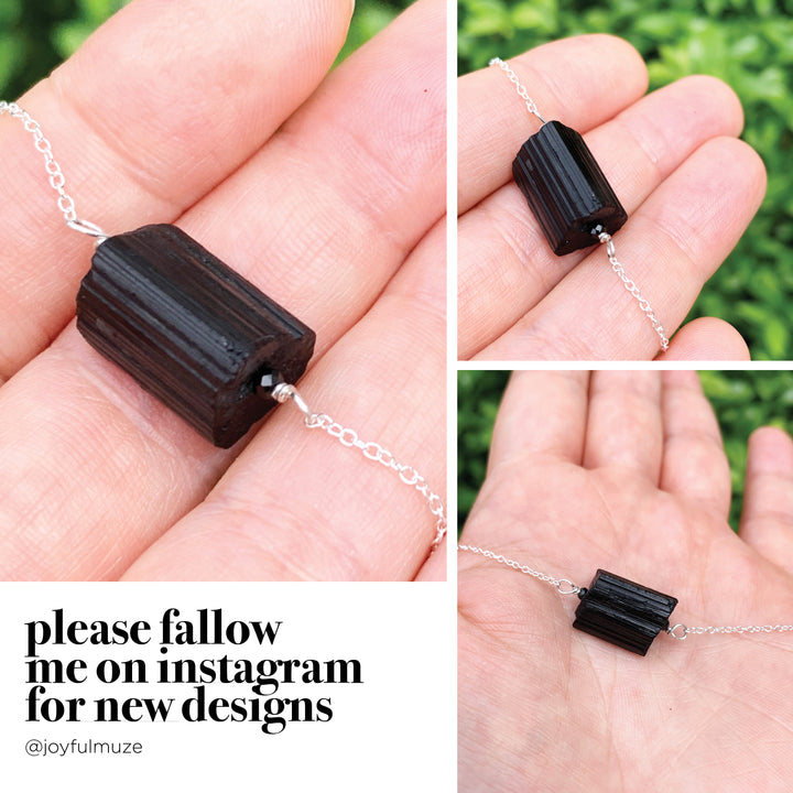 Raw Tourmaline Necklace
