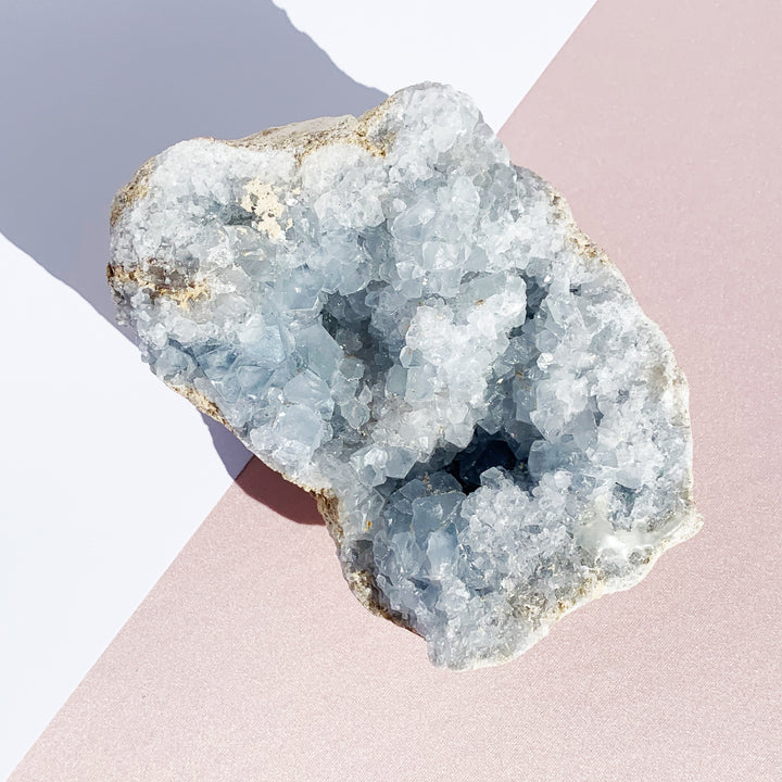 Celestite Crystal Agate