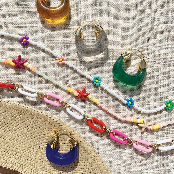 Rainbow Daisy Beaded Sunglasses Chain