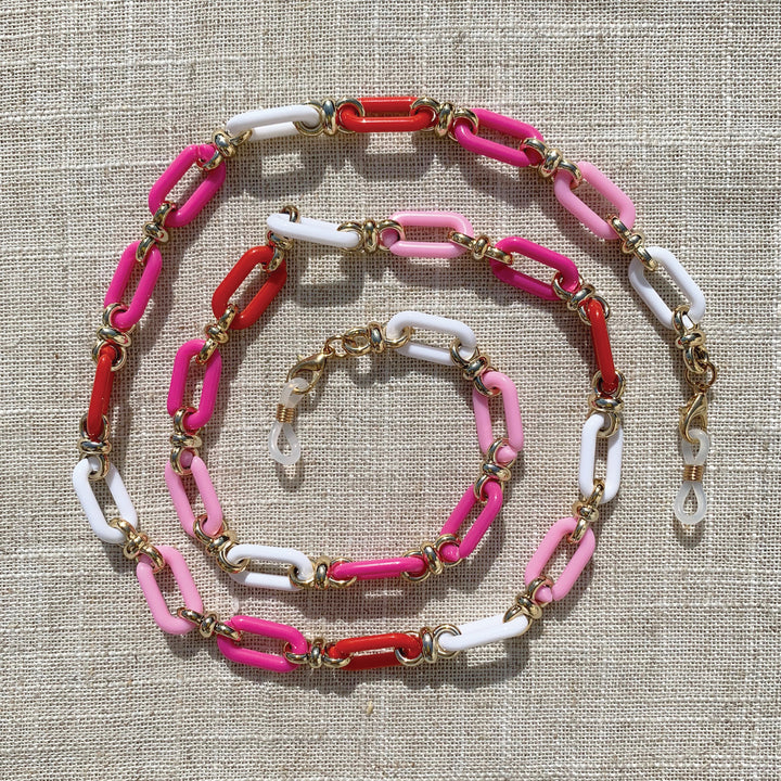 Chunky Multi-Colored Links for Sunglasses