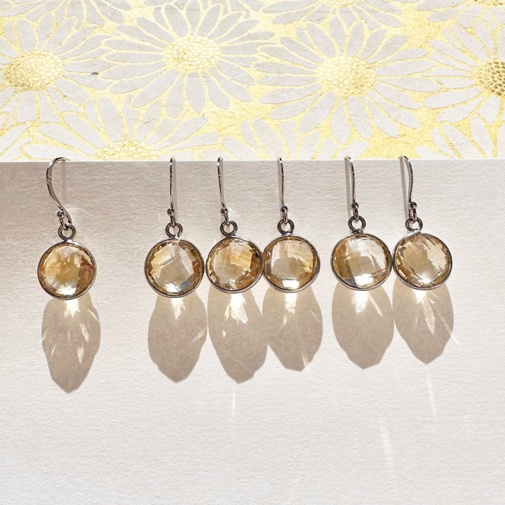Joyfulmuze Handmade Natural Citrine Earrings