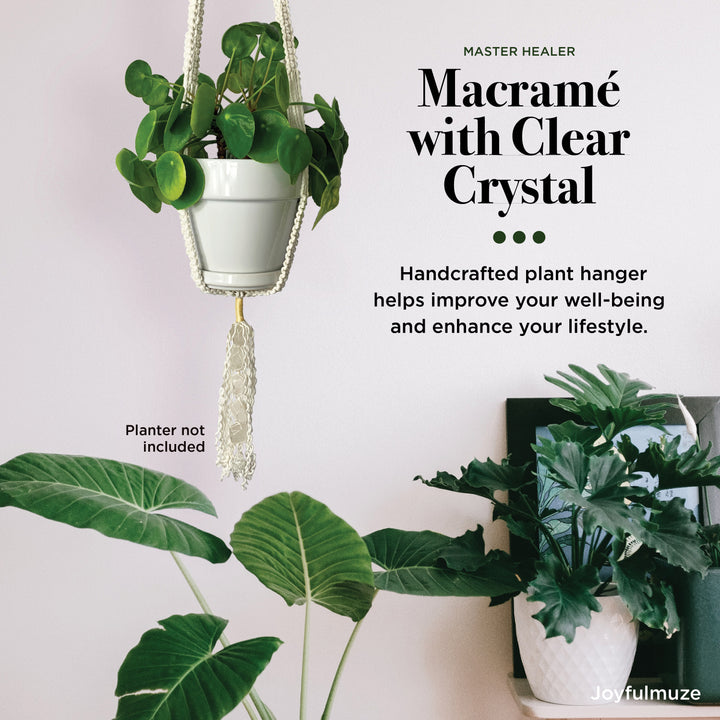 Macrame with Clear Crystals