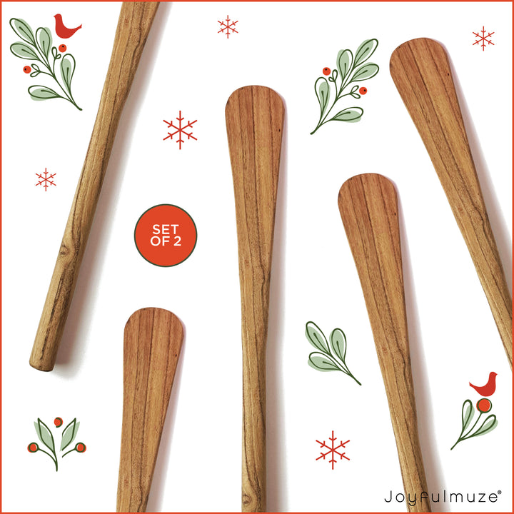 Acacia Wood Spatula, 2 pc
