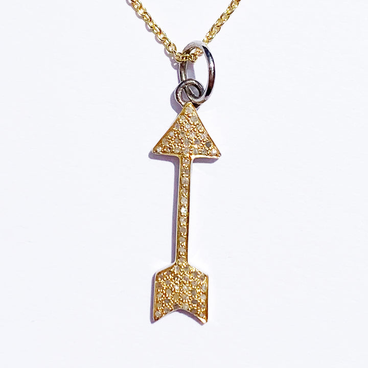 Arrow Pave Diamond Necklace