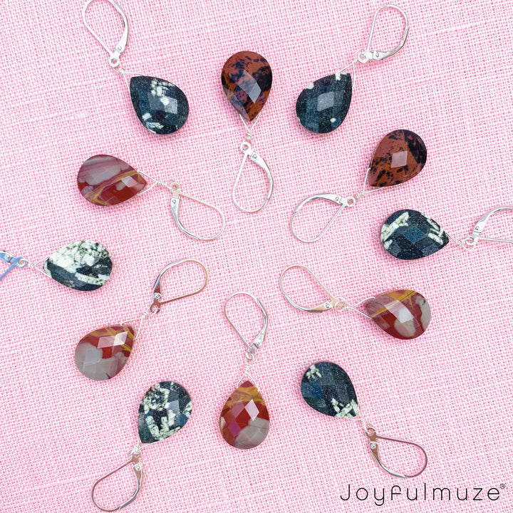 Moss Green Jasper Dangle