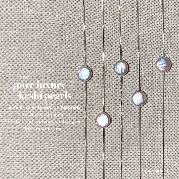 Coin Pearl Necklace in Box Chain
