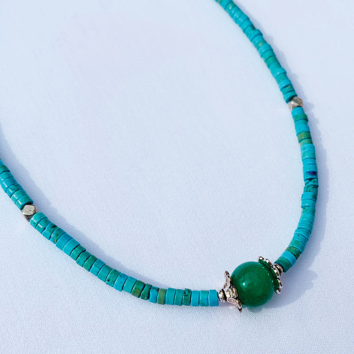 Green Jade Turquoise Necklace