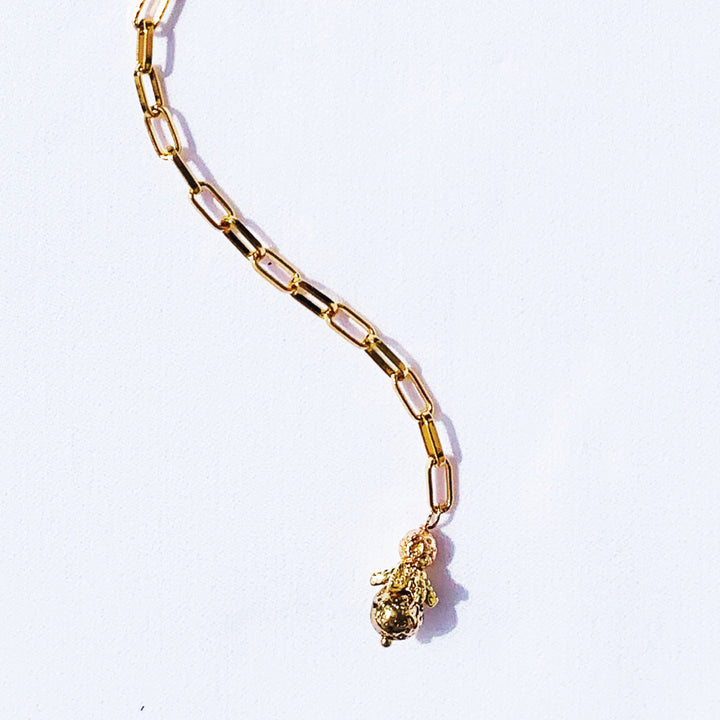 Gold Filled Adjustable Paper Clip Long Chain
