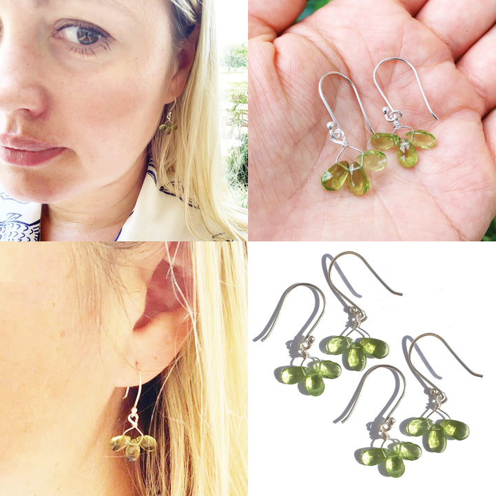 Green Peridot Earrings