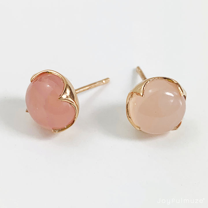 Pink Chalcedony in Rose Gold
