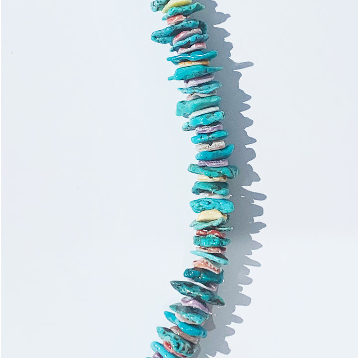 Turquoise and Shells Chip Necklace