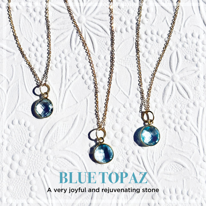 london blue topaz necklace
