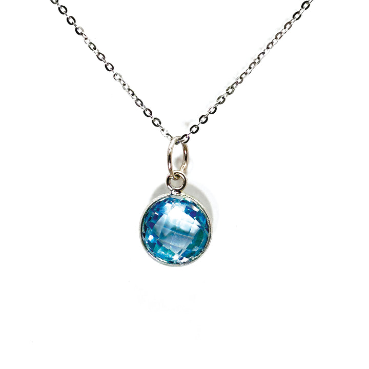 blue topaz pendant