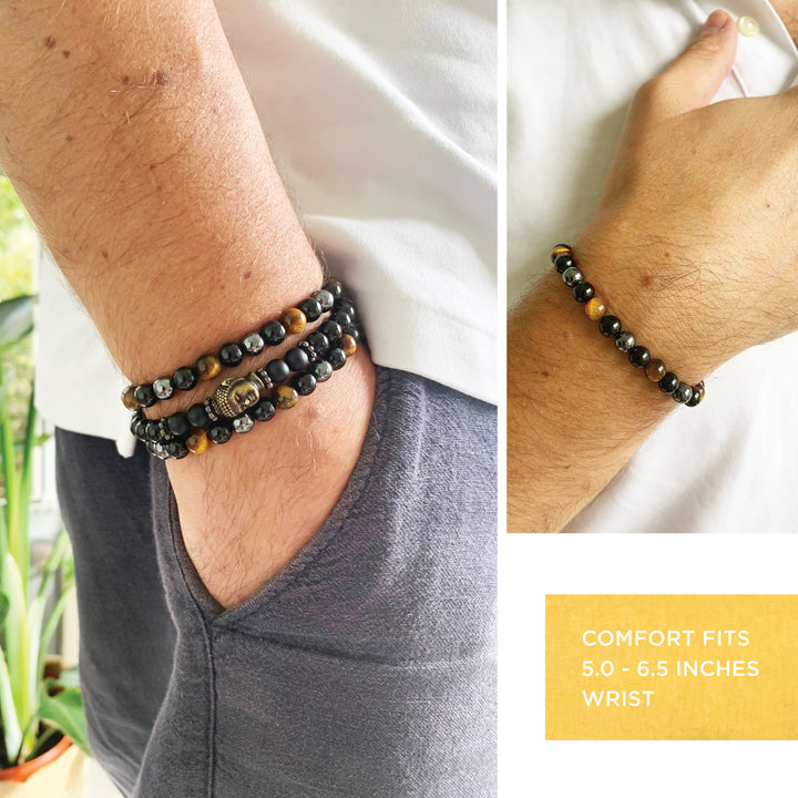 Triple Protection Men Bracelet