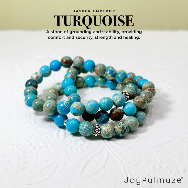 About Turquoise Emperor Jasper Bracelet
