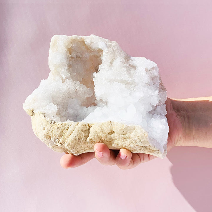 White Quartz Agate Crystal