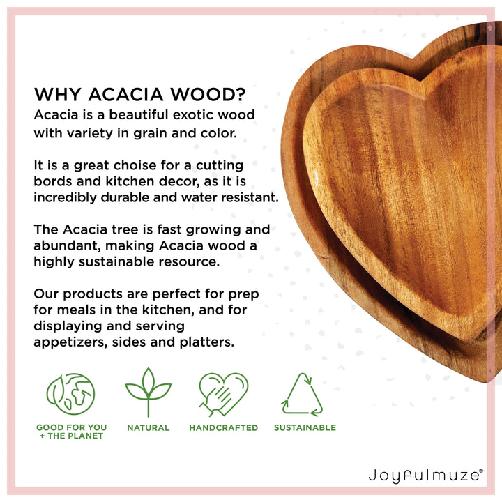Heart Bowls in Wood