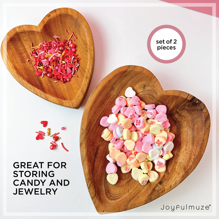 Heart Bowls in Wood