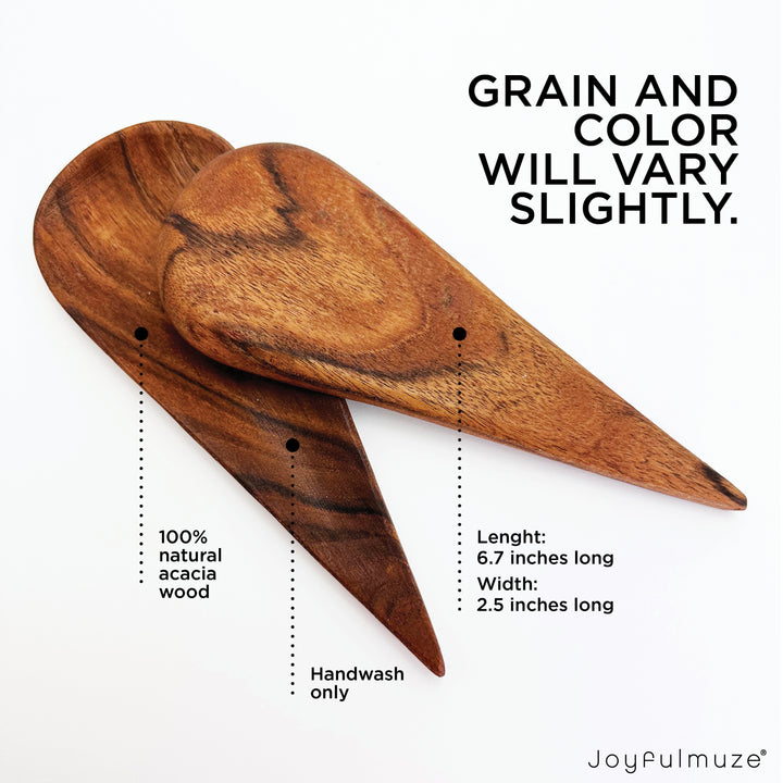 varients of acacia wooden spoons