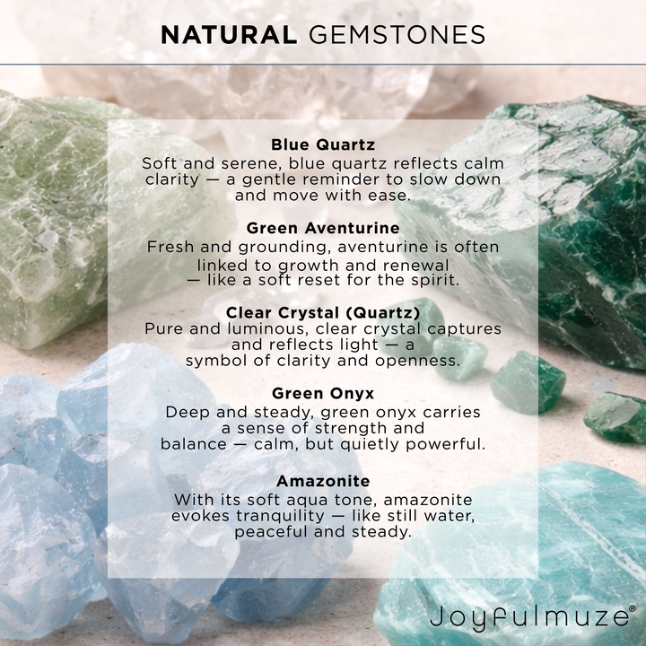 Aventurine, Amazonite, Crystal, Blue quartz-Bracelet