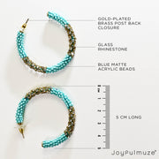 Blue and Gold Hoops