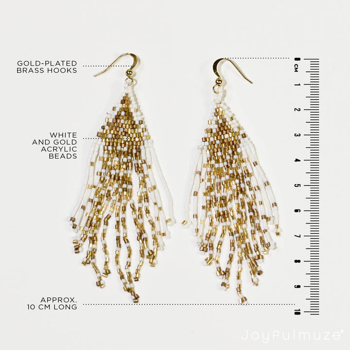Handmade with love by Joyfulmuze, each pair is a unique and artisanal creation that your loved ones will cherish. These earrings exude timeless appeal and can become a staple in any jewelry collection, symbolizing enduring beauty and special moments.