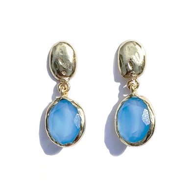 Blue Onyx Earrings