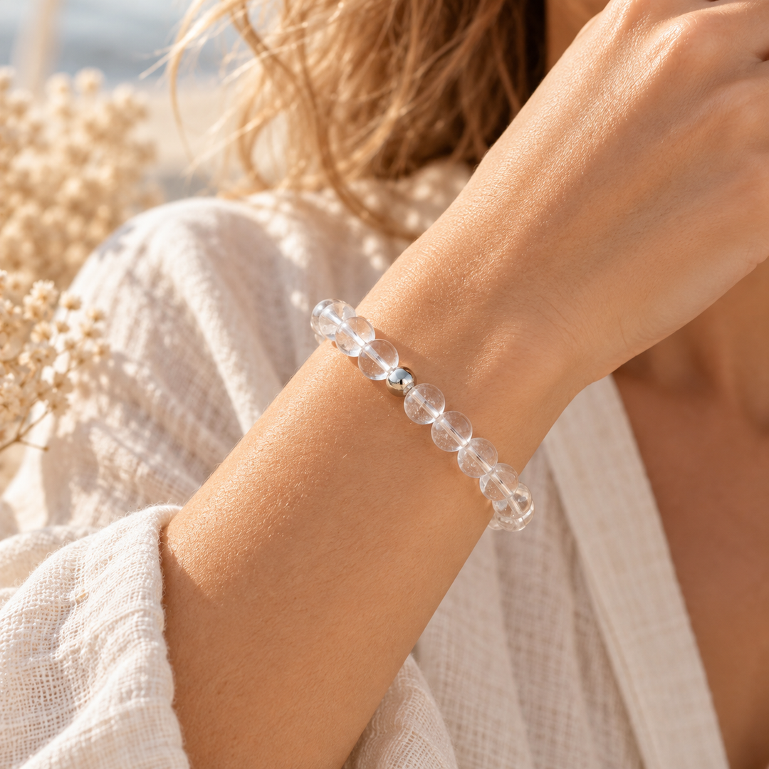 Clear Quartz Crystal Bracelet – 8mm