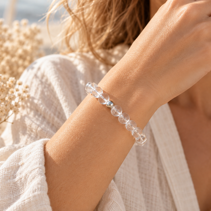 Clear Quartz Crystal Bracelet – 8mm