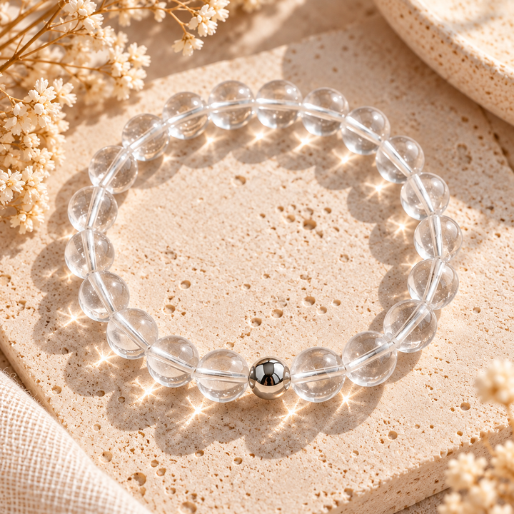 Clear Quartz Crystal Bracelet – 8mm