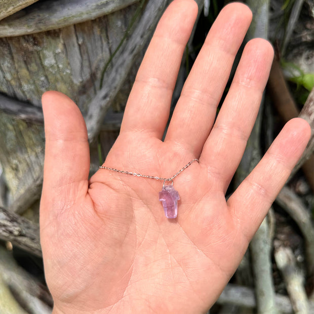 Amethyst Cross Necklace